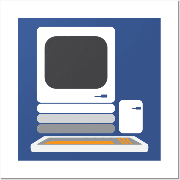 Simplistic Macintosh 128K Wall Art by LegalEagleFeathers